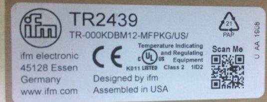 IFM-TR2439 TR-000KDBM12 -MFPKG/US