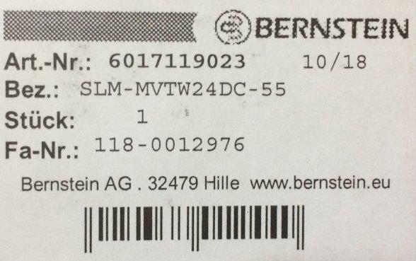 Bernstein-601.7119.023 SLM-MVTW 24DC-55
