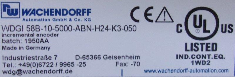 Wachendorff Prozesstechnik -WASHENDORFF-WDGI 58B-10-5000-ABN-H24-K3-050